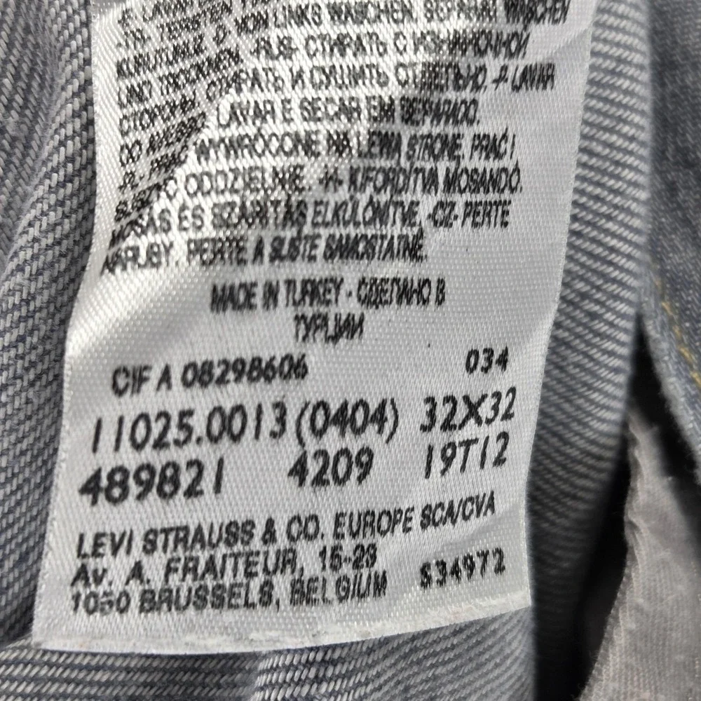 Vintage Levis Engineered Jeans Mens Gray Buckle Back Twisted Fits 34x30